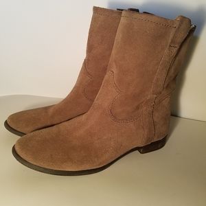 Vince Camuto Beige Suede Ankle Boot